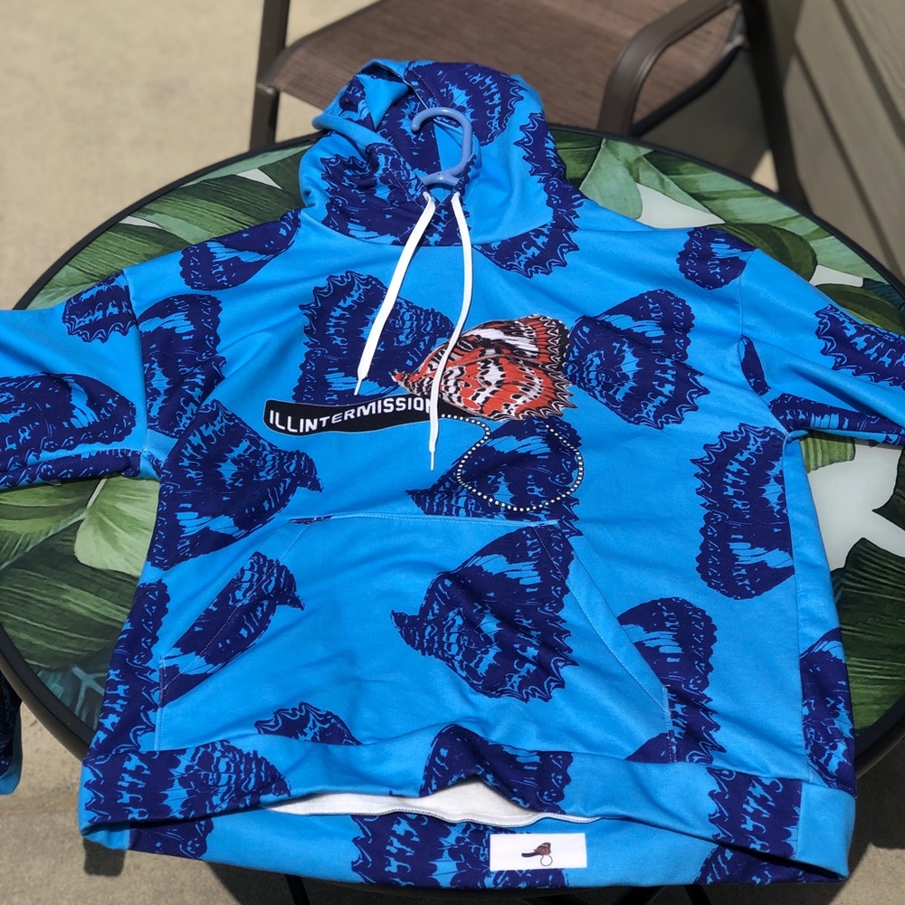 RARE Butterfly Hoodie. AOP Butterfly